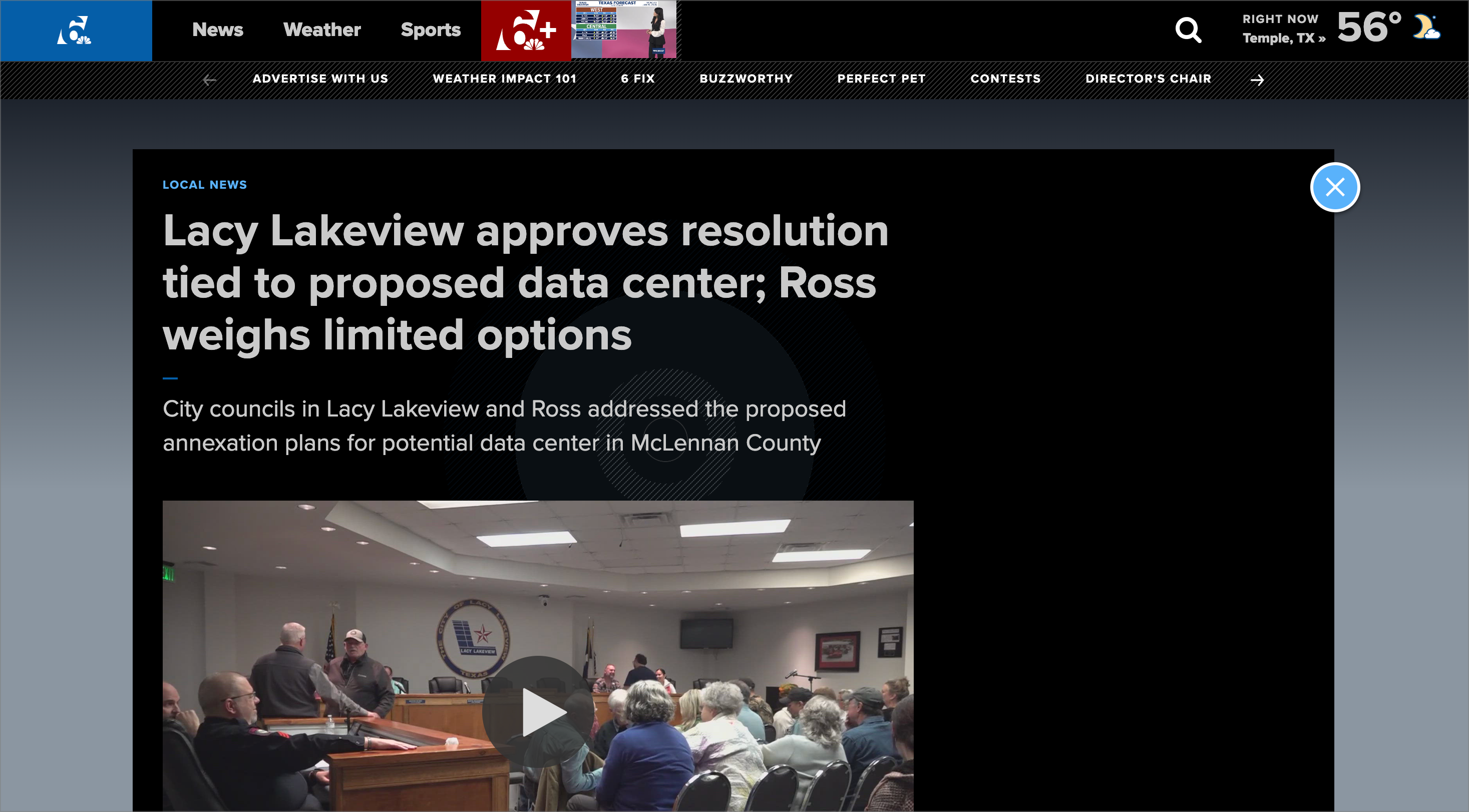 Lacy Lakeview approves resolution tied to proposed data center; Ross weighs limited options